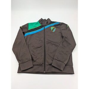 Kappa Men's Brown Bomber Jacket XL Tanzania Embroidered‎ Sportswear